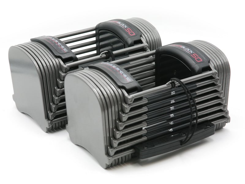 Adjustable Sport 50 pair of dumbbells.