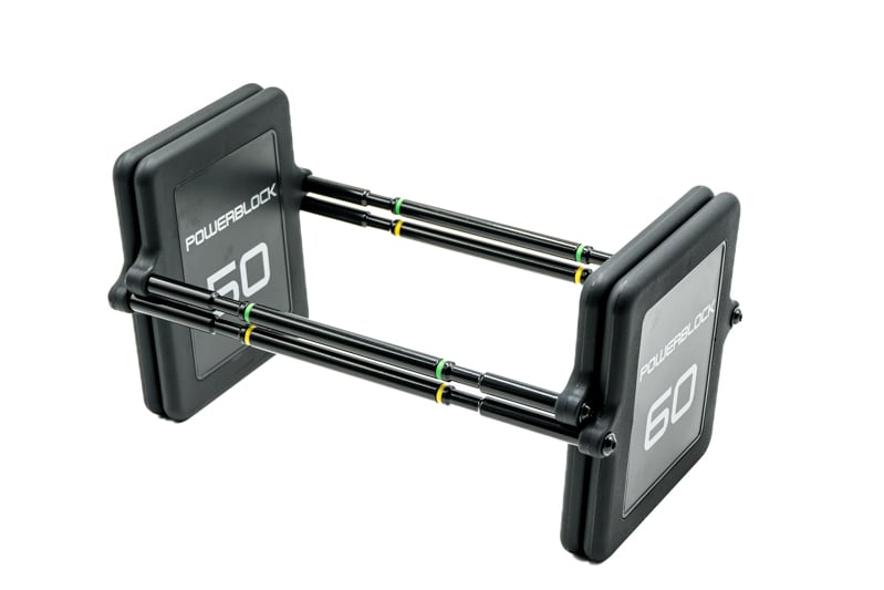 PowerBlock pro 100 series expansion plate kit with 50 and 60 pound adjustable weights