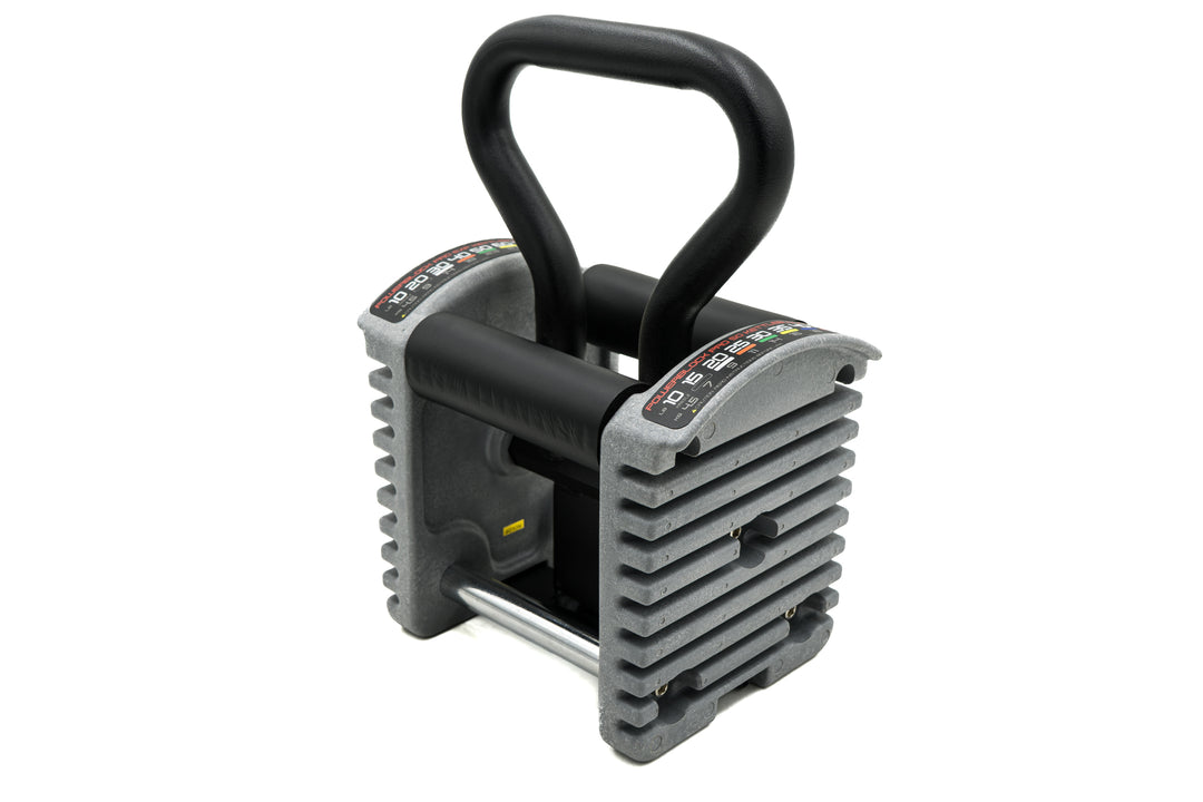 PowerBlock grey pro series kettlebell handle